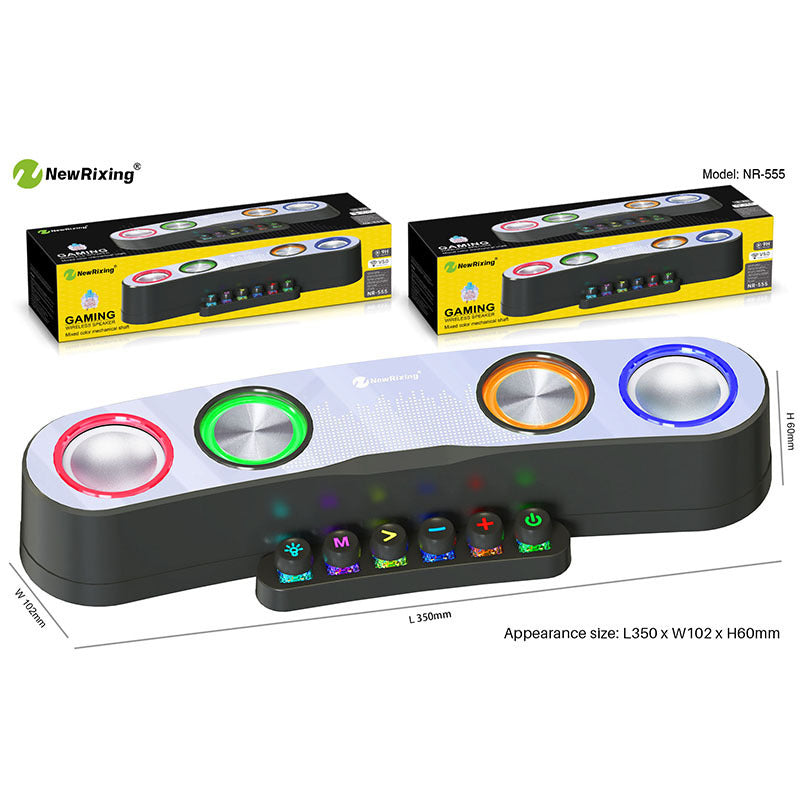 RGB LED Bluetooth Desktop Speaker — 10W Stereo for Your Setup