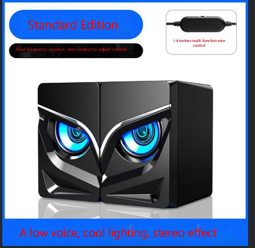 LED Gaming Desktop Speakers – Enhanced Bass & Stereo Sound