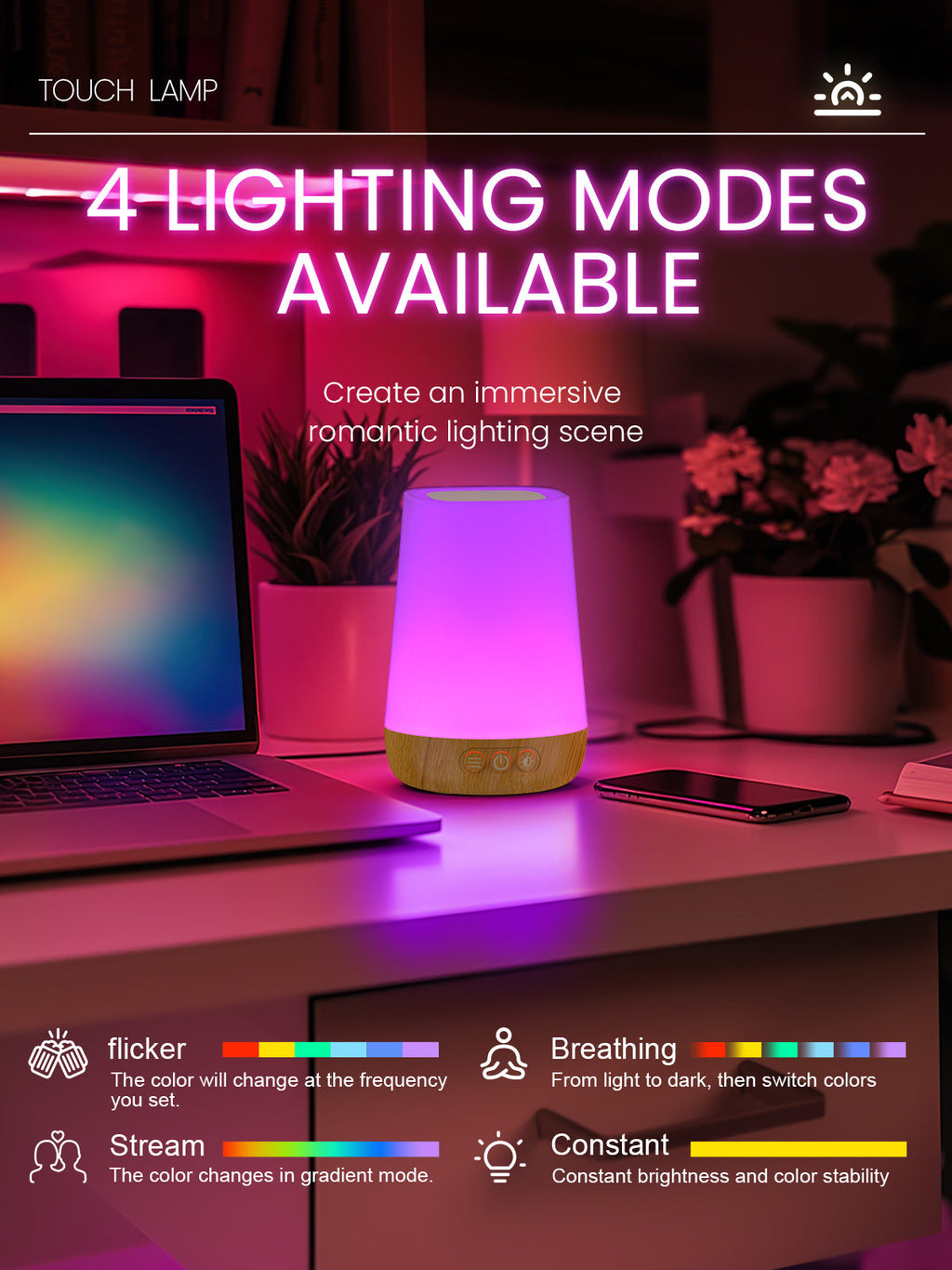 Touch Desktop Table Lamp